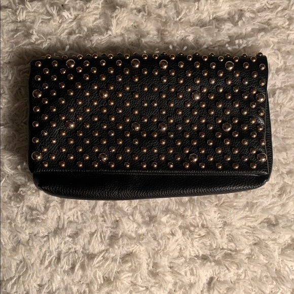 Black studded clutch - Picture 1 of 4